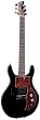 Ampeg AMG100BK Wood-Bodied Dan Armstrong Electric Guitar, Black