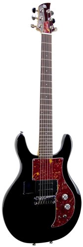 Ampeg AMG100BK Wood-Bodied Dan Armstrong Electric Guitar Black