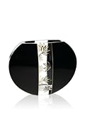 New Pretty Hand Blown Glass Black Leaves Vase – Reviews