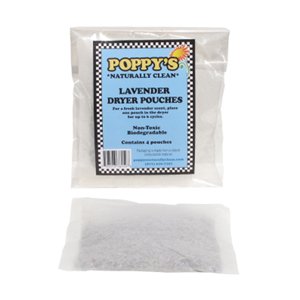 Poppy's Naturally Clean Lavender Dryer Pouches, 4 Count