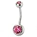 Lot of 10 Value Pack Assorted Stainless Steel Belly Button Ring Body Jewelry Piercing Ring BarBell Gift Set