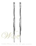 MILLE LUCCI: *FITZI* ITALIAN LIQUID SILVER EARRINGS