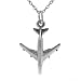 Sterling Silver Airplane Necklace