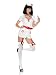 5Pc Naughty Nurse Includes Headpiece Stet Cope Gartered Dress & Belt