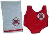 Girl Lifeguard Outfit fit Webkinz, Shining Star & 8-10 Make Your Own Stuffed Animals