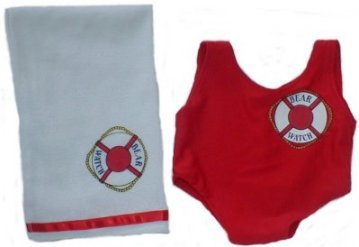 31yuRa8fRFL Girl Lifeguard Outfit fit Webkinz, Shining Star & 8 10 Make Your Own Stuffed Animals