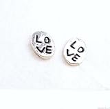 31yuSrb14mL. SL160  Sterling Silver Love Post Earrings