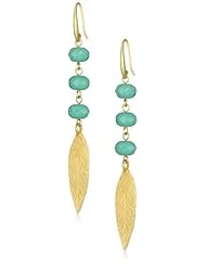 David Aubrey "Indigo" Leaf Drop Earrings