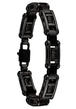 Black Stainless Steel Spiral Bracelet