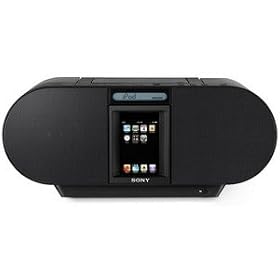Sony ZSS4IP CD Boombox with iPod Dock and iPhone (Black)