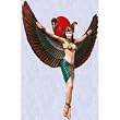 Egyptian Goddess Antique replica Isis Hanging Wall Sculpture New