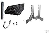 8ft Aerial Mast Pole 18 T K Brackets Aerial Mounting Kit From Aerials Satellites Cables