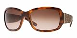 VERSACE 4132B 461/13 TORTOISE PLASTIC BROWN GRADIENT SWAROSKI CRYSTAL SUNGLASSES