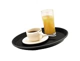 14  Round Non Slip Tray - Black