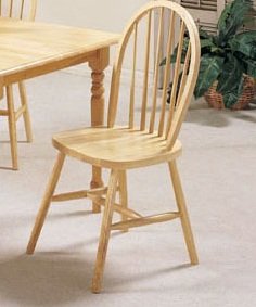 Set Of 4 New Farmhouse Design Natural Solid Wood Chair Acs20613n