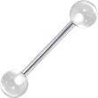 COOL CLEAR Barbell Tongue Ring