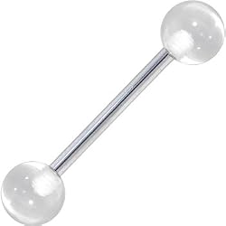 Cool Clear Tongue Ring