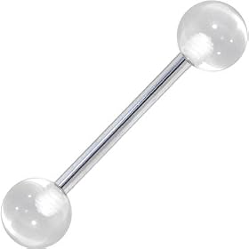 COOL CLEAR Tongue Ring
