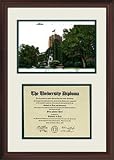 University of Michigan Scholar Framed Lithograph with Diploma