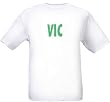 VIC - VICTORIA - GREEN LETTERING - State-series - White T-shirt