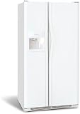 Review Frigidaire  / Frigidaire FRS3HF6JQ 22.6 cu. ft. Side-by-Side Refrigerator with 3 Glass Shelves, 1 Humidity Control and External 4 Button Ice/Water Dispenser: Bisque
