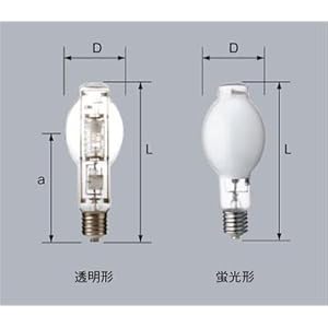 【クリックで詳細表示】三菱 低始動電圧形高効率メタルハライドランプ 《マルチスター・L2》 上向点灯形 蛍光形 100W E26口金 MF100・L-J2/BD-PS