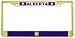 Alberta Canada Flag Gold Tone Metal License Plate Frame Holder
