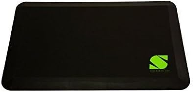 Standee Anti Fatigue Mat 18 x 30 x 7/8 in. Black - Use for Standing Desks, and ;P#O455K5/U 7RK-B235473