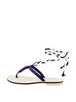 Dolceamore Chanclas al dedo (Morado / Blanco)
