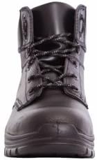 Rugged Safety RMKTRADES-BBF100 Mack Tradesman Men's Lace-Up Safety Boots, Leather, Steel Toe, 6", Size 10, Black