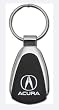 Acura Chrome/Black Teardrop Keychain