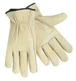 Memphis 3211-M Industrial Grade Grain Leather Driver Glove with Keystone Thumb, Size Medium, Sold by the Dozen Pair