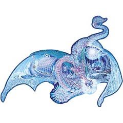 Childrens Toyshop  Toys : Ravensburgur 1000 Piece Shaped Puzzle - Ice Dragon