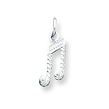 Buy Sterling Silver Music Notes Charm with 20 inch Sterling Silver Chain by A Great Jewelry Co.