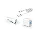Innergie mMini Combo 15W AC, 10W Auto and Dual USB Duo Travel Charging Kit (TADP-10BE AA)