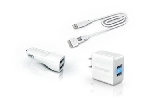Innergie mMini Combo 15W AC (Wall), 10W DC (Auto) Dual USB Travel Charging Kit with USB Magic Cable Duo