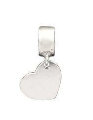 925 Sterling Silver Heart Dangle Bead, For Chamilia, Pandora, Biagi, Personality, Reflections And More Charm Bracelets