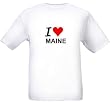 I LOVE MAINE - State-series - White T-shirt