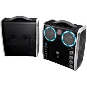 New THE SINGING MACHINE SML383 PORTABLE CDG KARAOKE SYSTEM WITH DISCO LIGHTS