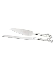 Hortense B. Hewitt Wedding Accessories Bling Hearts Cake Knife and Server Set by 
