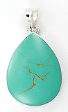 Turquoise Pear Shape 925 Silver Pendant