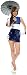 Forplay Women's China Doll,Blue,Small/Medium