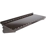 Wall Control ASM-SH-1606 B Deep Pegboard Shelf Assembly for Wall Control Pegboard Only, 6", Black