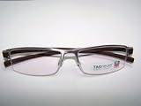 Tag Heuer - TAG HEUER 7204 004 BRUSHED HAVANA SEMI-RIMLESS TITNAIUM EYEGLASSES 54mm