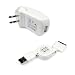 Retractable Hotsysnc & Charging USB Data Cable + USB Home Travel Charger for Apple Iphone 3G 2nd Generation Smartphone