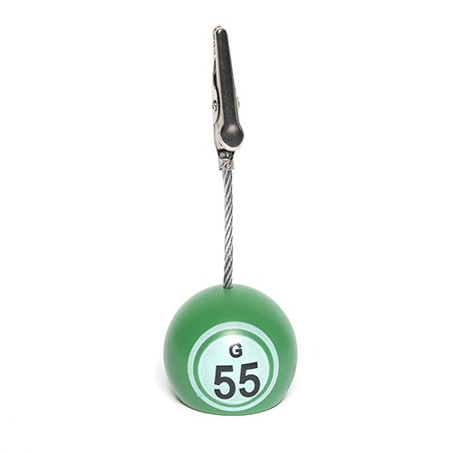 Bingo Ball Ticket Holder Green