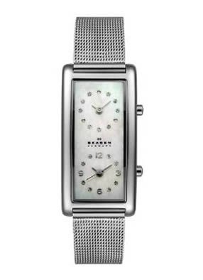 Skagen Women's 20SSSMP Steel Collection Dual Time Zone Stainless Steel Watch