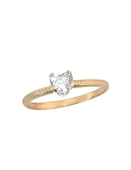 10K Gold Childrens April Birthstone Ring(size 3 1/2)