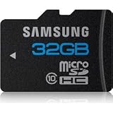 Samsung 32 GB microSDHC Flash Memory Card, Brushed Metal -  MB-MSBGA/US