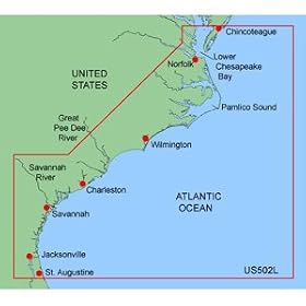 Garmin Bluechart XUS502L Carolinas, Micro SD Card